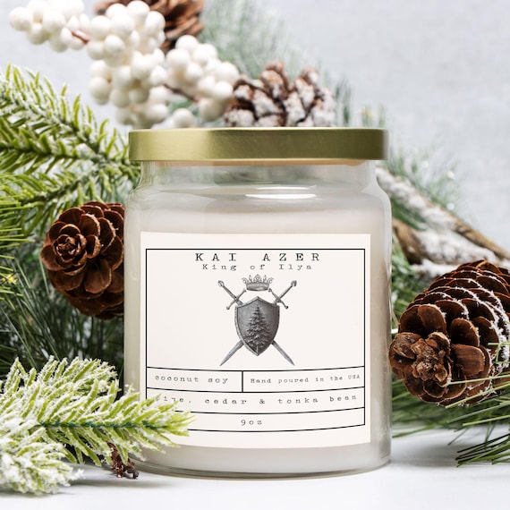 Kai Azer Book Scented Candle | Powerless | Bookish Gift for Readers | Pine Scented