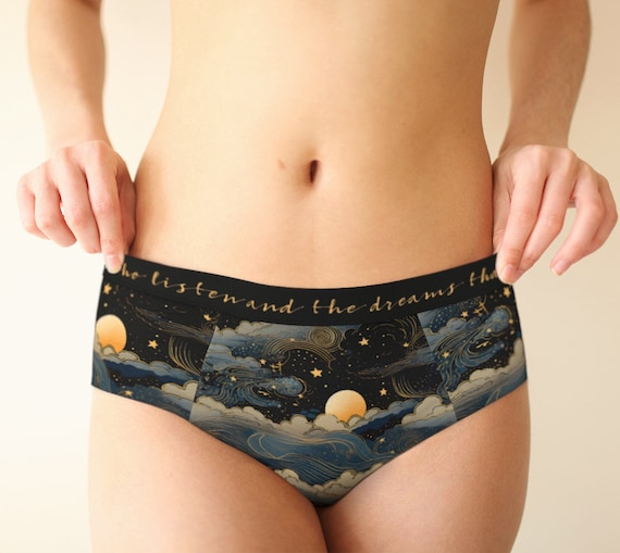 Women's Cheeky underwear | ACOTAR | A court of thorns and roses | Velaris, Night court | Rhysand Feyre | ACOMAF | Bookish Valentine's gift