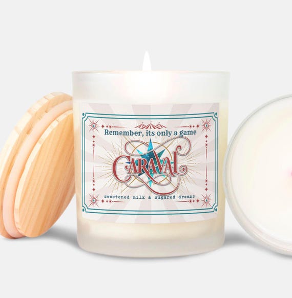 Caraval Book Scented Candle | Sweetened Milk & Sugared Dreams