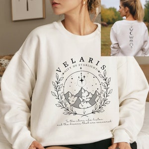 Velaris City of Starlight Bookish Sweatshirt | Book Lover Gift | ACOTAR ACOMAF | Gift for her | SJM | Booktok gift