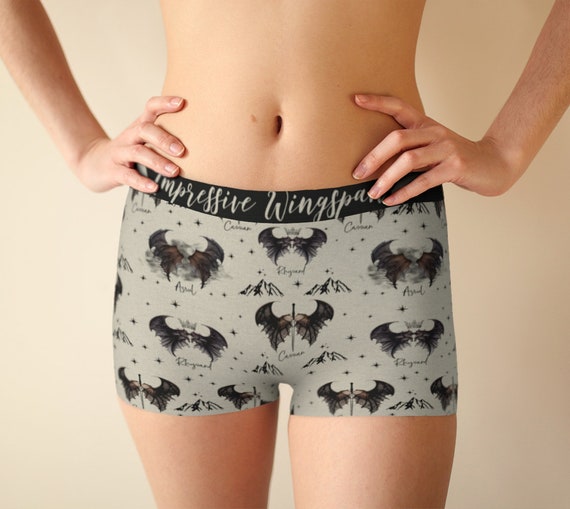 Bat Boy Women's boyshorts underwear | ACOTAR |  Velaris, Night court | Rhysand, Cassian, Azriel | ACOMAF | Bookish Valentine's gift