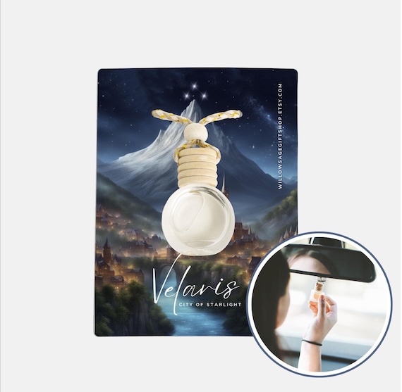 Velaris Car Mood Diffuser | City of Starlight | Auto Air freshener | ACOTAR, ACOMAF | Cute car accessories | Bookish Gift | Gift for Readers