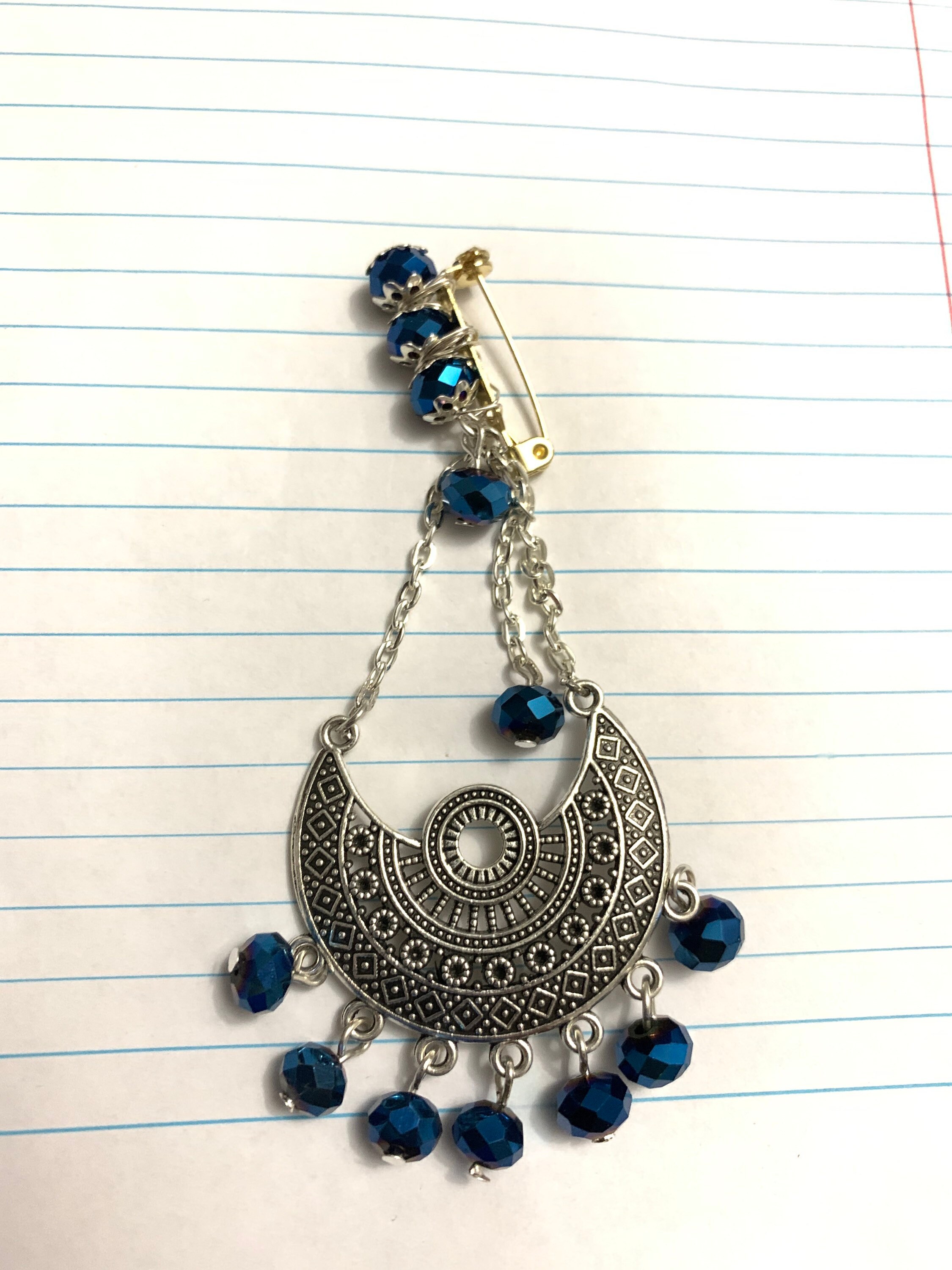 Bead Necklace. Beaded Necklace. Chain. Locket. Connector. 