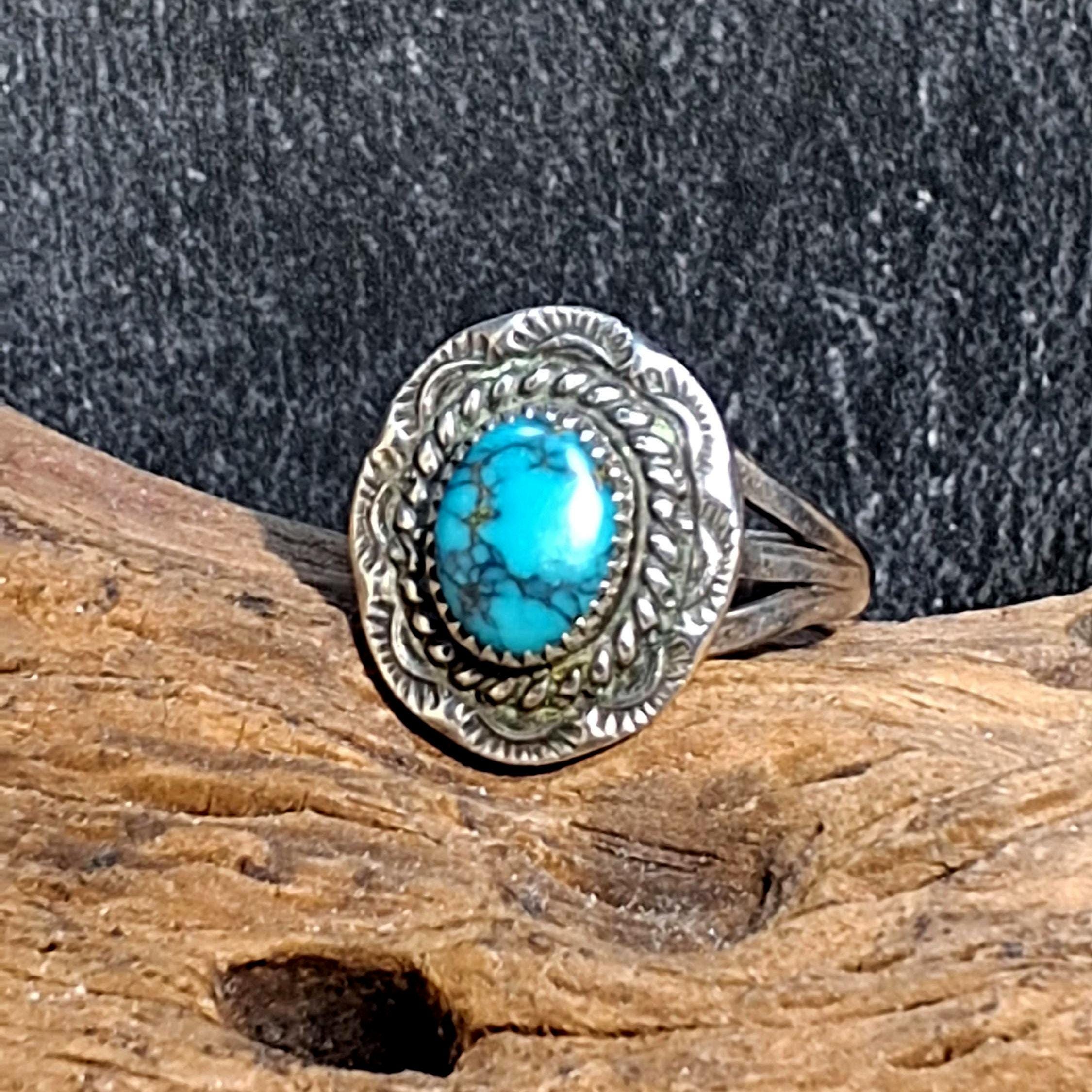 Vintage Navajo Turquoise Ring - Etsy