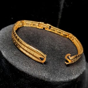 Vintage Timex Electro Finish Gold Tone Stainless Steel Ladies Watch Band (L47A) - New Old Stock