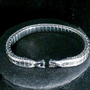 Kriesler Watch Band 1950&#39;s-1970&#39;s Ladies White 10k Gold Fill Expansion Band. New Old Stock.