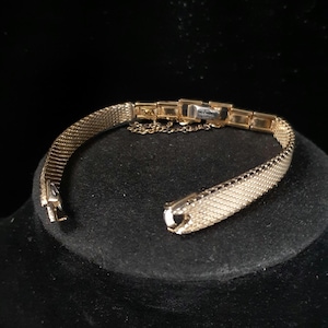 Kreisler Ladies Mesh Watch Band. Gold tone, 1/20 10k Gold Fill. New Old Stock