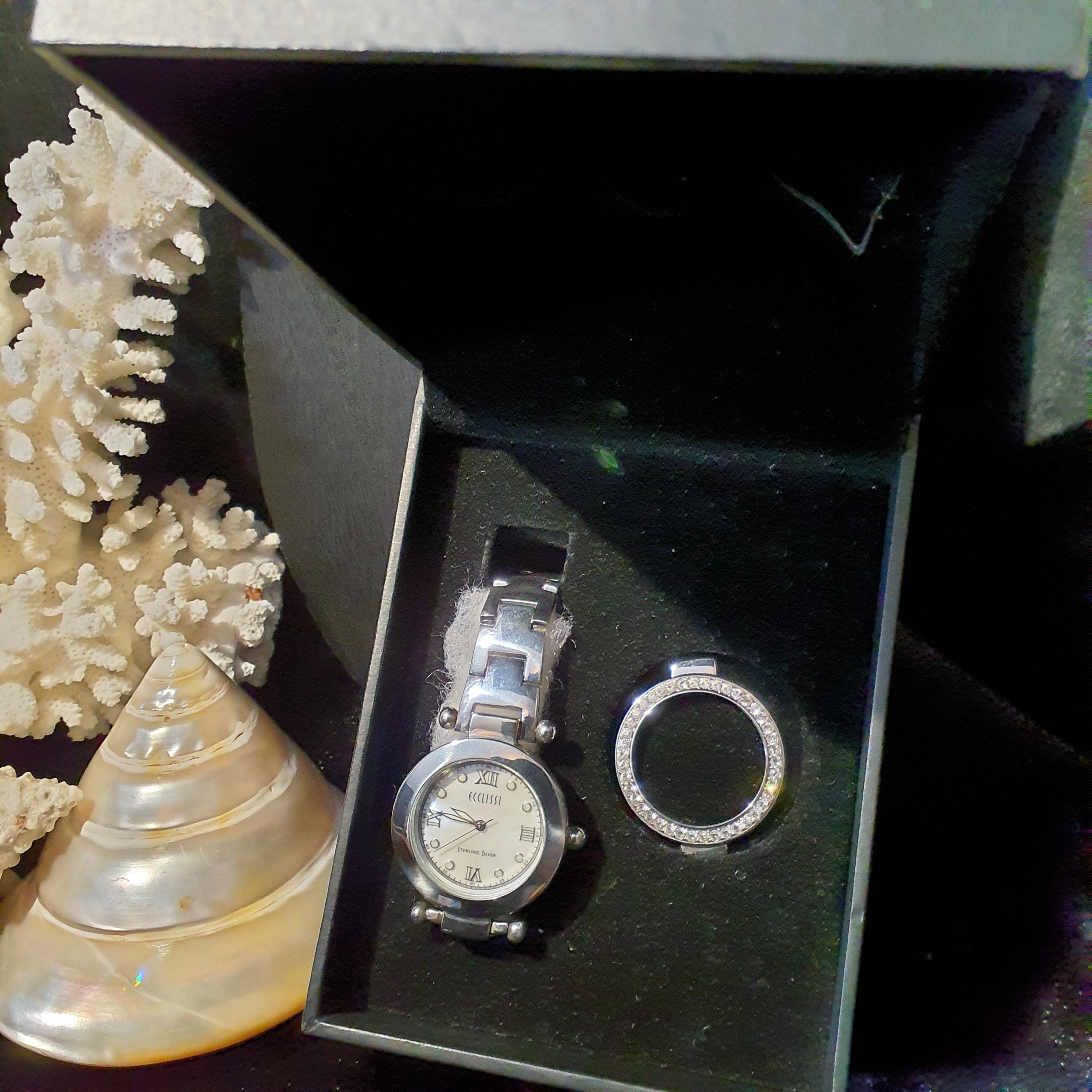 Vintage Ecclissi Sterling Silver Watch Case & Sterling  display picture 1