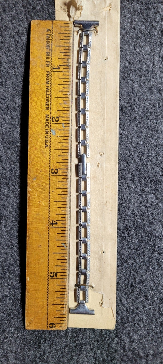 Watch band - 1930-1950's silver tone Unused Vintag