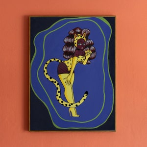 Halloween Pin-Up Girl Art Print