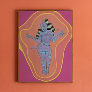 Halloween Pin-Up Girl Art Print