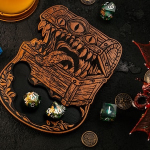 DnD Coaster, Dice Holder, Dungeons and Dragons Gift | D&D Classes | Dungeon Master Gift | Tabletop Gaming, 5e Birthday Gift, Dice Tray