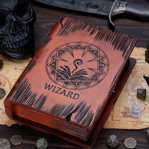 Dice Tray DnD Box D&D Aged Wood and Burn Style DnD Storage