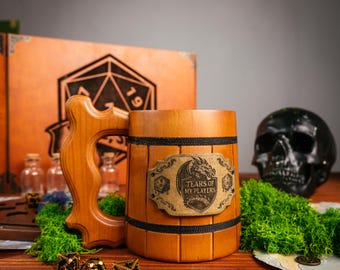 Taza DnD hecha a mano, regalo de Dungeon Master