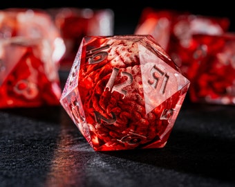 Juego de dados de resina para D&D, campañas de fantasía oscura, regalo personalizado