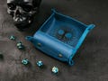 Personalized Leather Dice Rolling Tray: Dungeons and Dragons Storage Pouch product logo