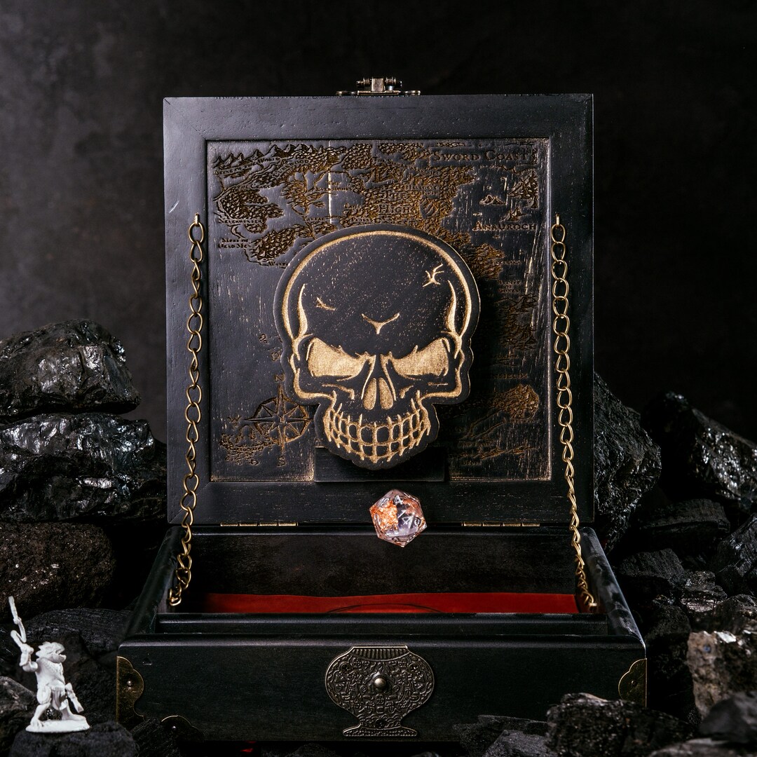 Wood Dice Tray and Tower. Fully Customized for Your Hero. Multiple