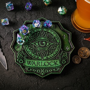 DM Coaster, DnD Coater, Dice Holder, Dungeon Master, D&D Class Coaster Monster Designs DnD Accessory