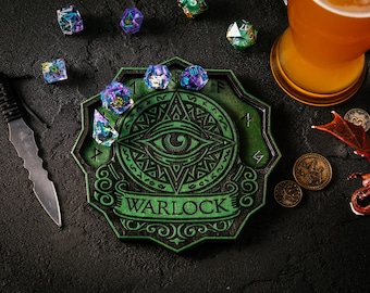 Handcrafted D&D Coaster with Dice Holder: Dungeon Master Accessory