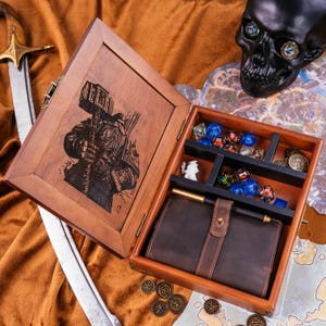Custom Dice Box Book: DnD Rolling Tray & Storage