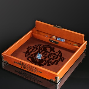 Würfeltablett Rolling Dice RPG Würfel Organizer, Geschenke für DND Player, Pathfinder Würfelbox Tablett, RPG Tabletop Spiele D & D