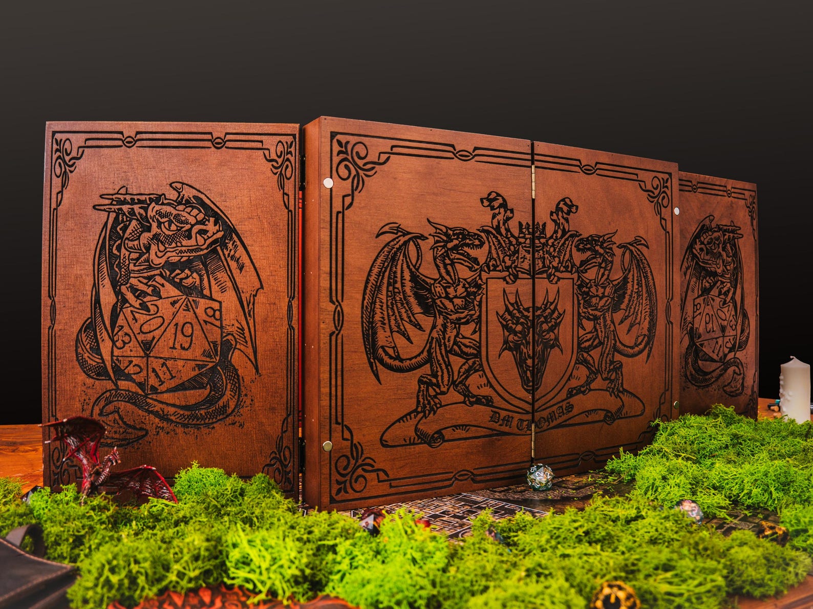 Dnd DM Screen for Dnd & Rpgs – Handcrafted Dungeon Master Screen With ...