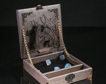 DnD Dice Tower Storage, Perfect DnD Box, LOTR, Custom Personalized Dice Tray