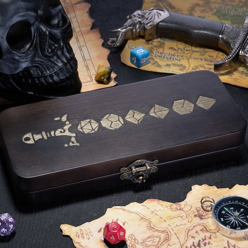 Dnd Dice Vault Dnd Dice Tray. Personalized Dice Box Storage Etsy
