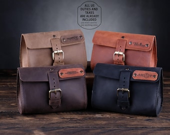 Borsa per dadi in pelle personalizzata. Borsa D&D unica e personalizzata con incisione. Custodia per dadi e contenitore. Accessorio D&D e regalo perfetto.