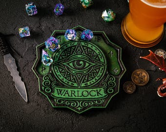 DnD-onderzetter, opslag voor dobbelstenen, Dungeons and Dragons-cadeau