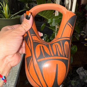 Jemez Pueblo wedding vase clay pottery