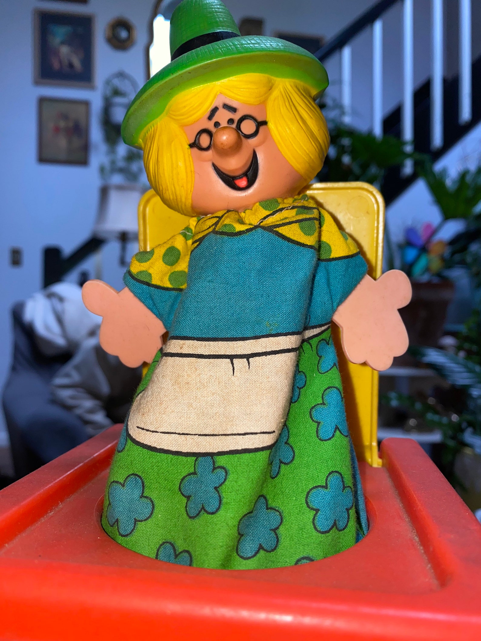 Wind up Pop up Mother Goose Etsy