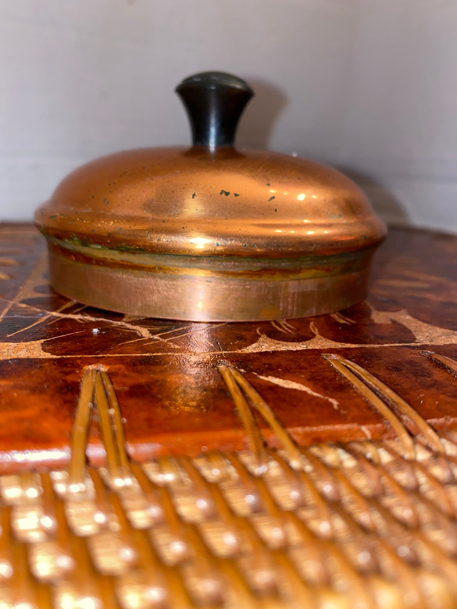 Vintage Stout Copper and brass teapot Etsy
