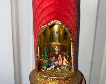 Star of Bethlehem nativity candle