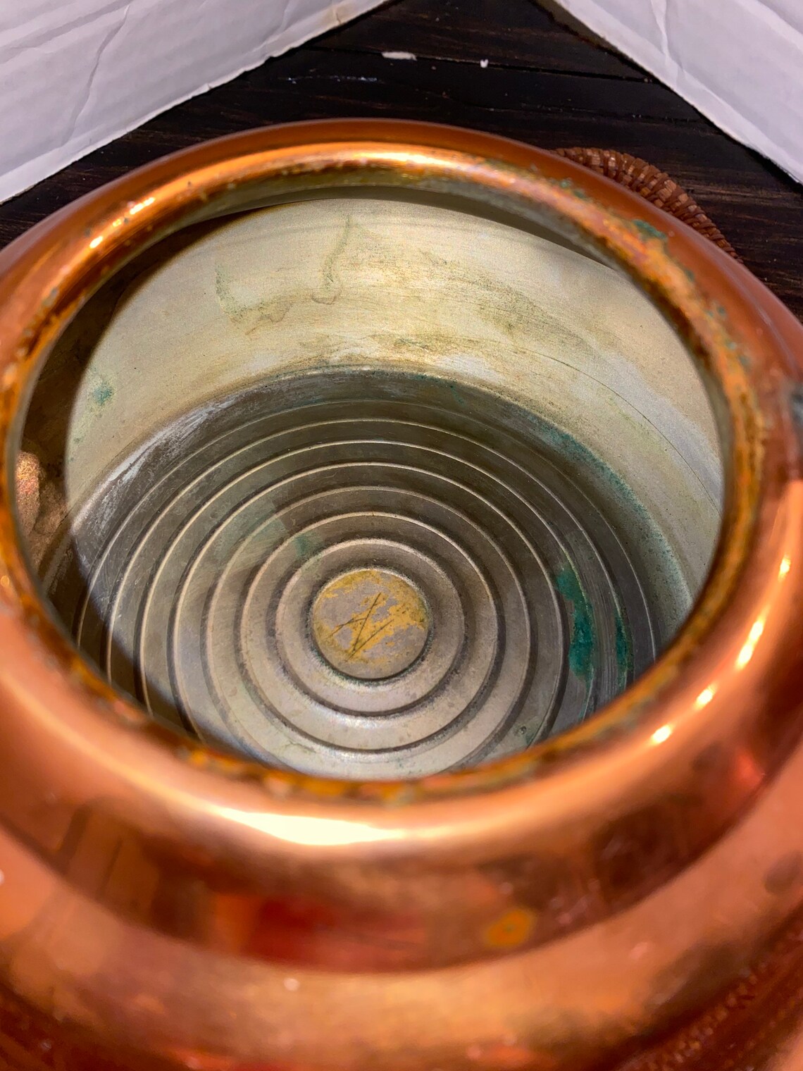 Vintage Stout Copper and brass teapot Etsy