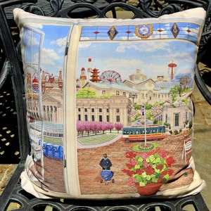 Tiro almohada "Coney Island Boardwalk #1"