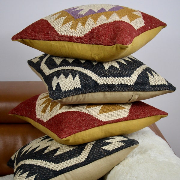 Pottery Barn Style Pillow Cover, Aztec Pillow Cover, Rug Design Boho Pillow Cover, Bohemian Decor, Boho Home Decor, Decorative Pillow