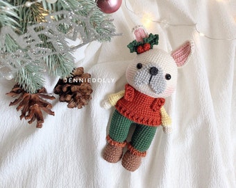 Lucy The Frenchie –  Amigurumi crochet dog PDF pattern, instant download