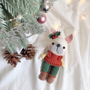Lucy The Frenchie –  Amigurumi crochet dog PDF pattern, instant download