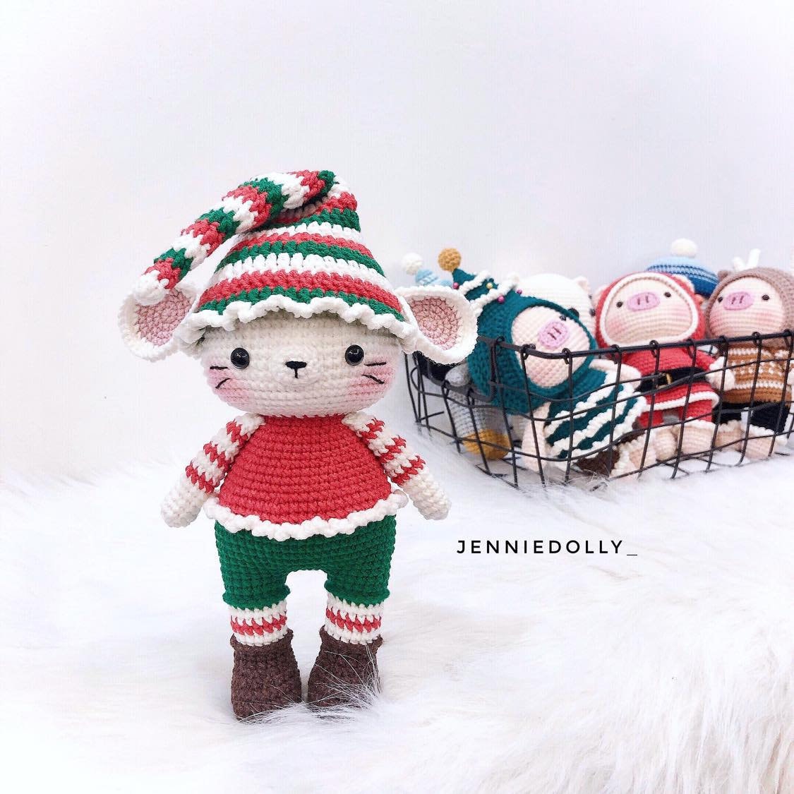39 Mouse Crochet Patterns: Cute, Giftable Designs for Confident Beginners and More 31 Leon The Elf Mouse