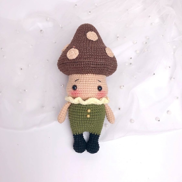 Minu The Mushroom Crochet Amigrumi Doll – Digital PDF pattern, instant download