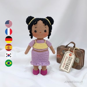 Zuri Doll: Amigurumi Crochet Doll Pattern (Digital PDF)