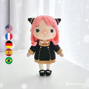 Anime Girl Crochet Doll Amigurumi Pattern (PDF)