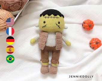 Halloween Frankenstein Monster – Crochet PDF pattern, instant download