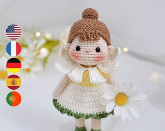 Daisy Fairy Amigurumi Doll Crochet Pattern (Digital PDF)