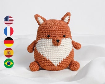 Toby der Fuchs Amigurumi Häkelpuppe Häkelanleitung (Digitales PDF)
