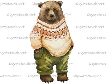 Wild Bear Print Etsy