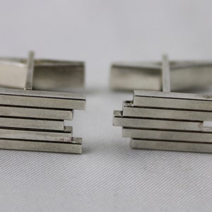 Sterling Silver Bullet Back Cufflinks