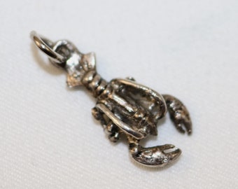 Sterling Silver Lobster / Crawdad Charm