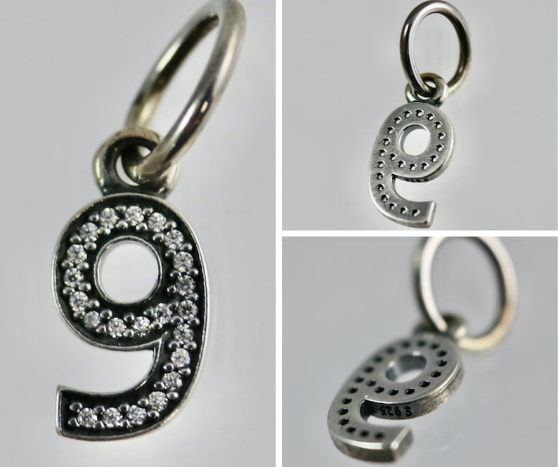 Various Authentic Pandora Number Dangle Charms 791339CZ Etsy